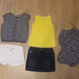 Пакет летней одежды на девочку 140-146, Zara, H&M