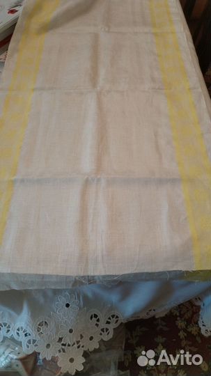 Полотенца и скатерти льняные СССР