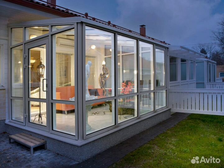 Двери алюминиевый витраж