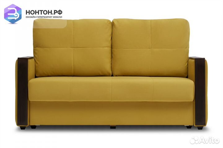 Диван еврокнижка Инсайд горчичный
