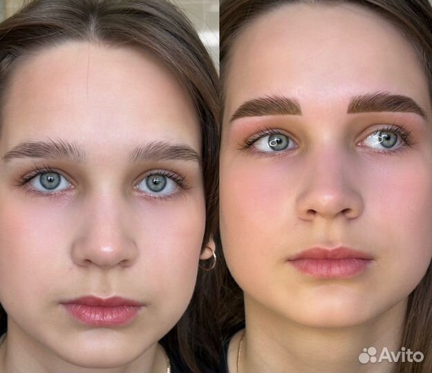 Окрашивание бровей