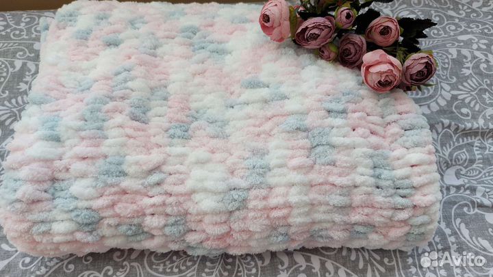 Плед из ализе пуффи