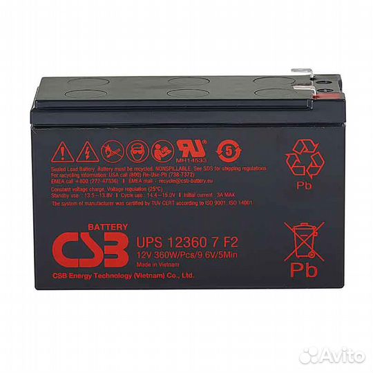Аккумулятор CSB UPS 12360 7 новый