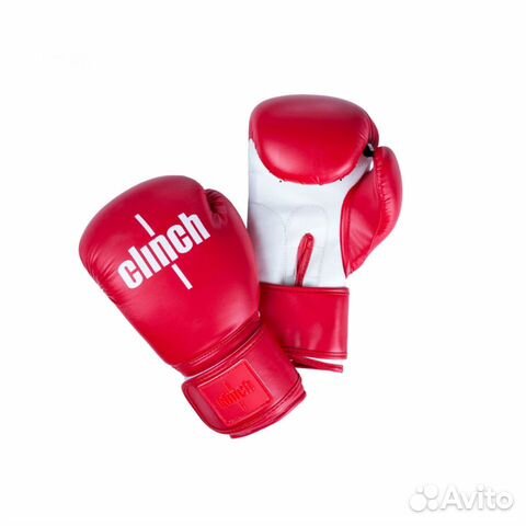 Боксерские перчатки Clinch Fight 8унц красно-белые
