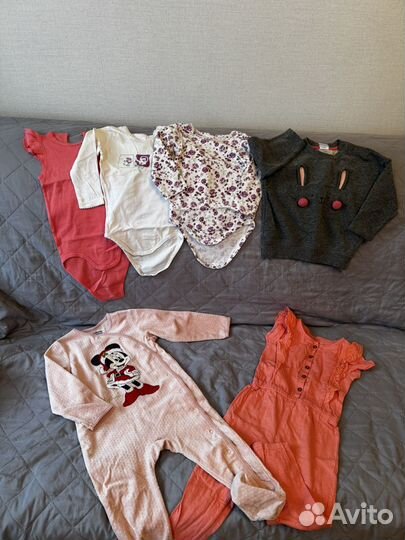Вещи пакетом на девочку 86 92