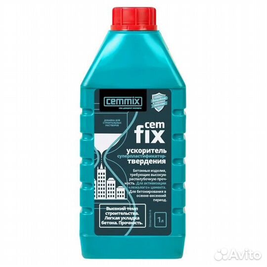 Ускоритель набора прочности сemfix 1л, арт.cemp012