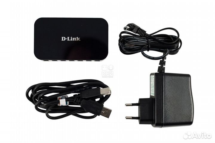 Хабы (USB3.0) - DLink DUB-1340 / Ginzzu GR-384UAB