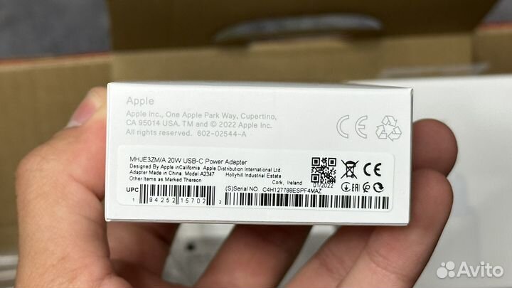 Оригинальный блок Apple 20W (100+ отзывов)