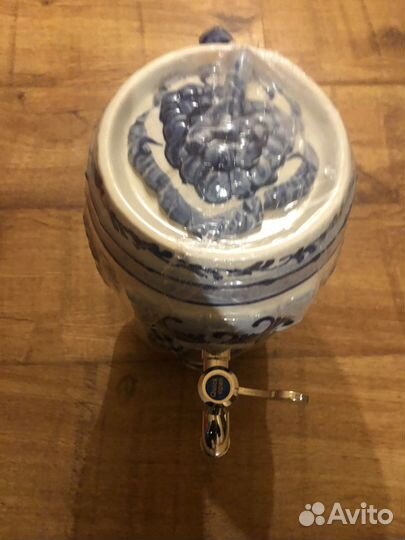 Чайник-самовар с чашками (новый)