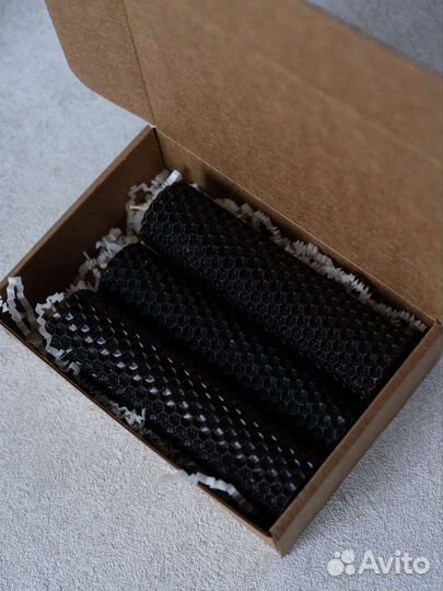 Свечи из пчелинного воска натуральной вощины