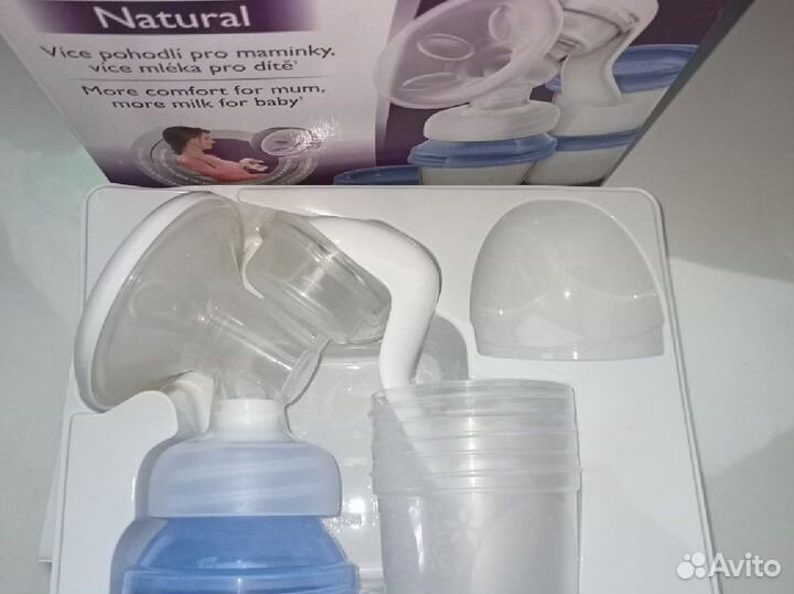 Молокоотсос Philips avent natural ручной