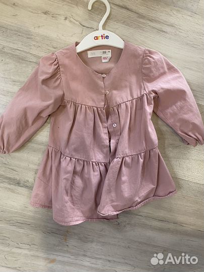 Платье zara 6-12 мес