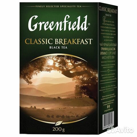 Чай листовой greenfield Classic Breakfast черный к