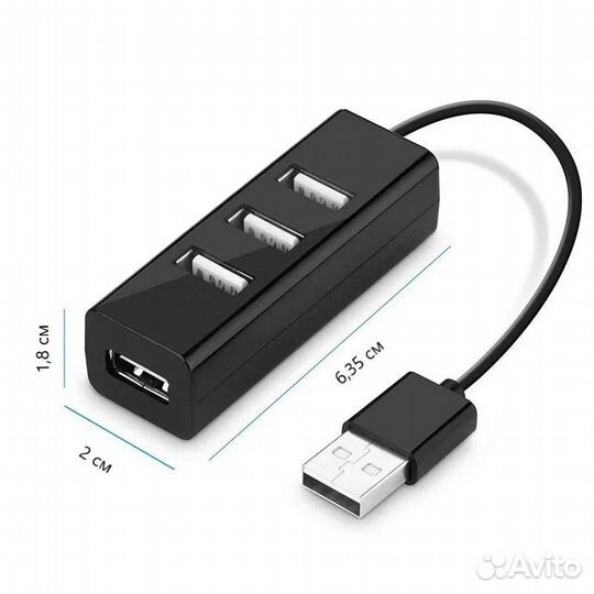 USB хаб разветвитель на 4 порта юсб 2.0 DIY