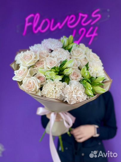 Букет розы доставка цветов Flowers 124