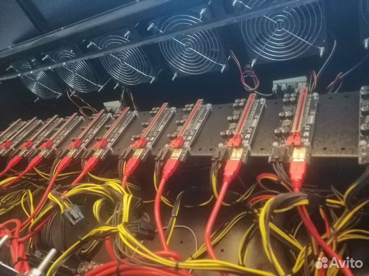 Корпус для майнинг фермы 12 карт с начинкой