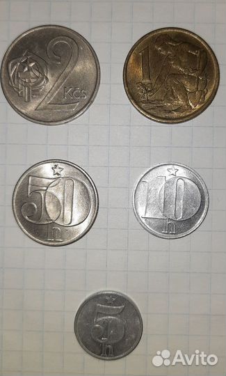 Монеты чехословакии