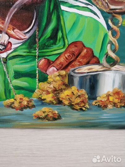 Картина маслом на холсте Снуп Дог