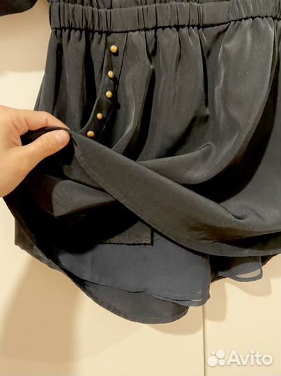 Коктейльное платье черное 42 размер