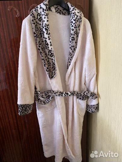 Халат женский плюшевый