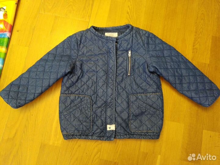 Джинсовка утепленная для девочки zara 98