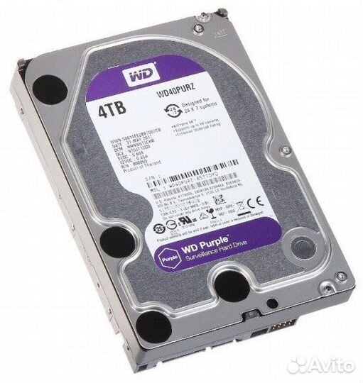 Жесткий диск Western Digital (WD) Purple 4 TB. NEW