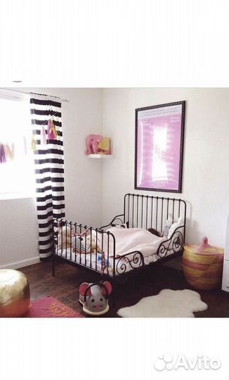 Детская кровать IKEA миннен