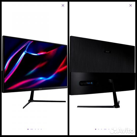 Новый Монитор 24 Acer Nitro 100Hz qg240yh3bix 23.8