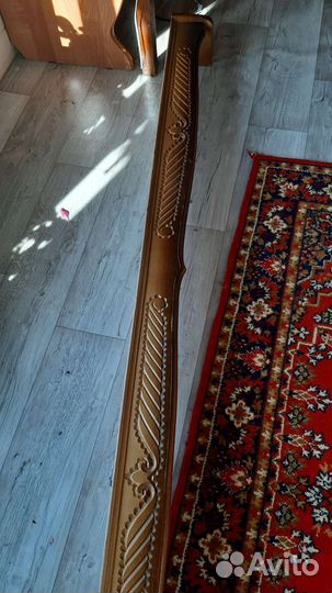 Карниз потолочный двухрядный деревянный