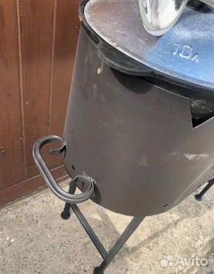 Мангал + казан 10 литров + шампура