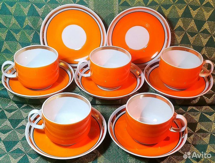 Сервиз чайный фарфоровый СССР