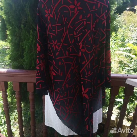 Пом бархат на шифоне платок