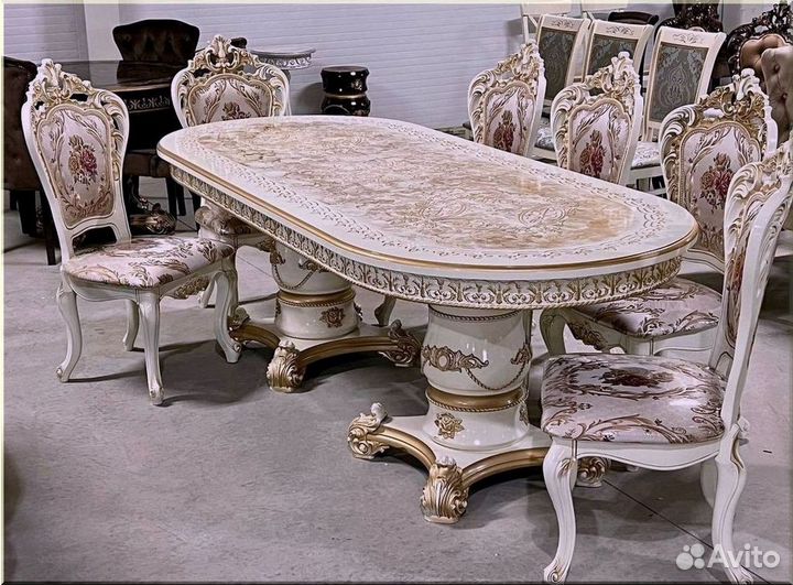 Кухонный стол раскладной белый