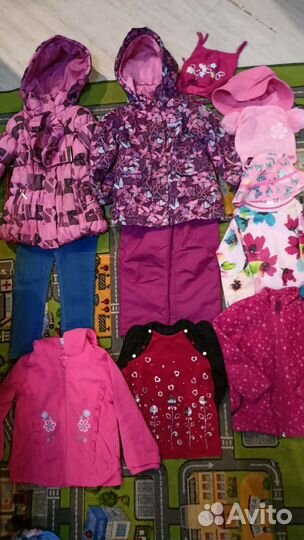 Вещи пакетом на девочку 98