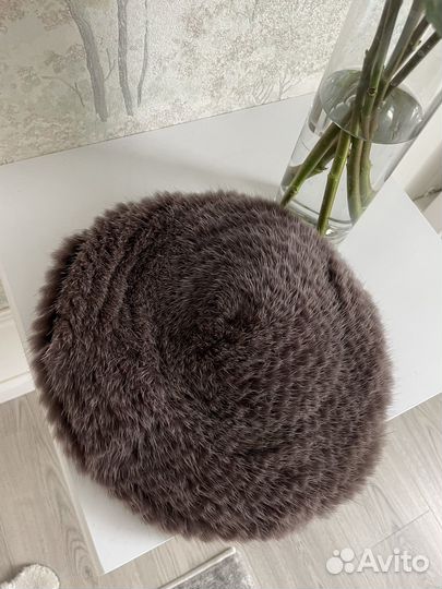 Берет женский норковый