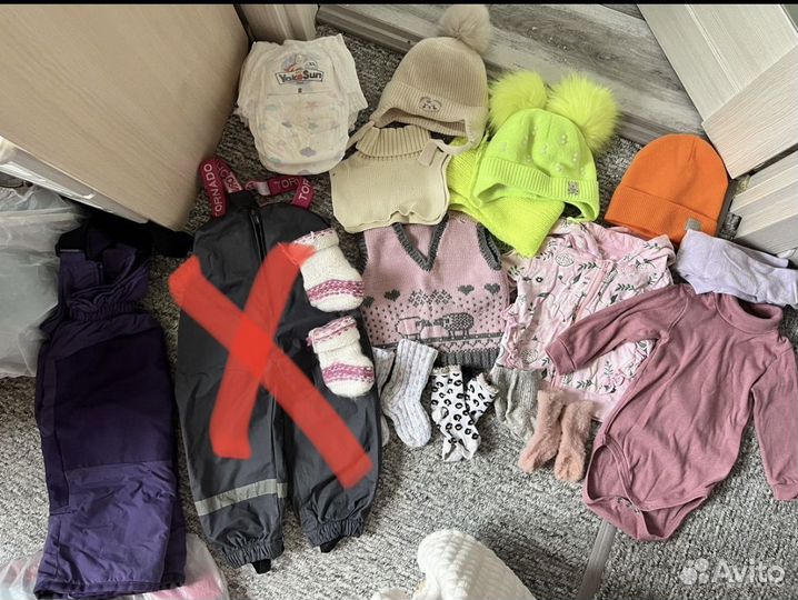 Детские вещи пакетом 74-86 девочка