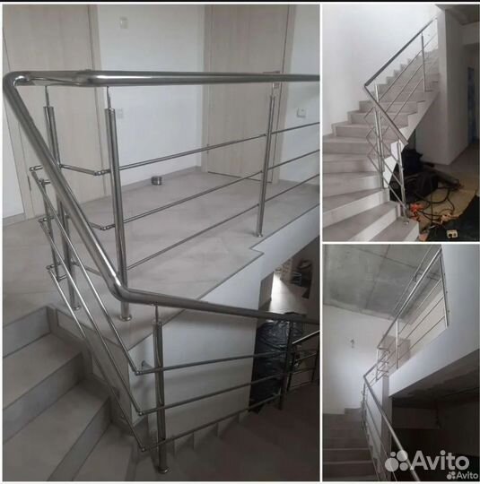 Установка перил из нержавейки