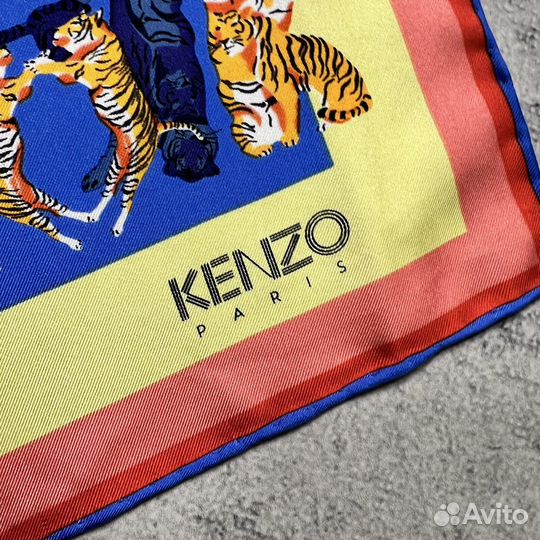 Платок Kenzo Шёлк Италия Оригинал Монограмма