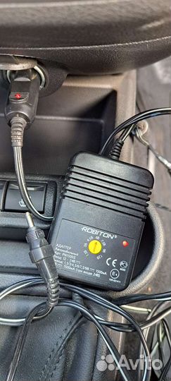 Адаптер автомобильный блок питания robiton 1500мА