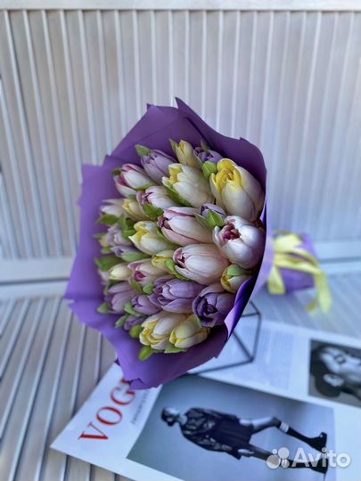 Зефирные цветы тюльпаны