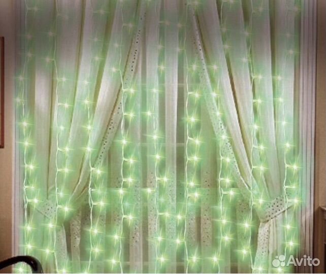 Гирлянда B&H Световой занавес 2.4 х 2 м, 400 ламп