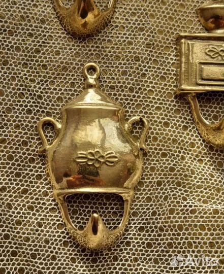 Крючки Кухонные Набор Латунь