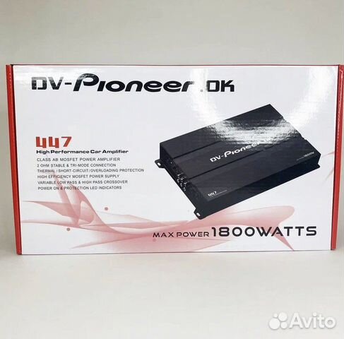 Усилитель Alpine 4-x канальный 1800W