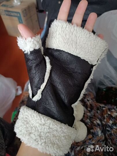 Варежки митенки