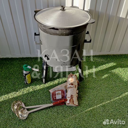 Печь под казан 12-16 л без трубы, 2 мм