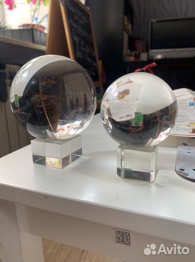 Сувенир стеклянный шар на подставке