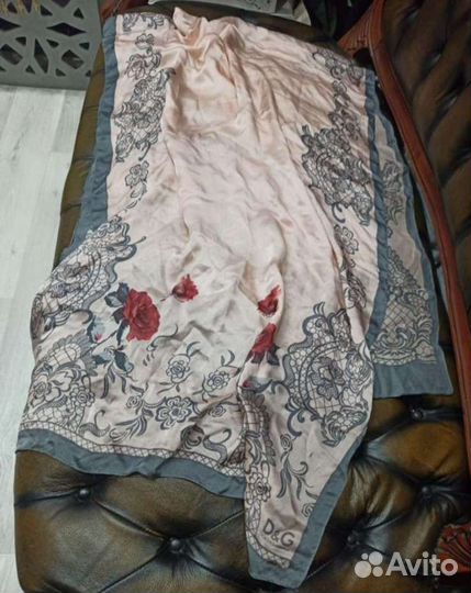 Палантин dolce gabbana 175x65 шелк италия