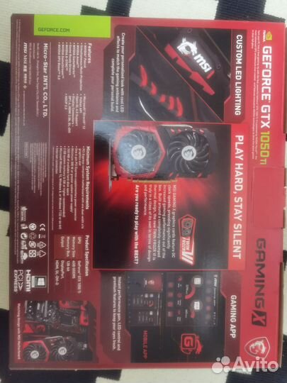 Видеокарта gtx 1050 ti 4gb msi