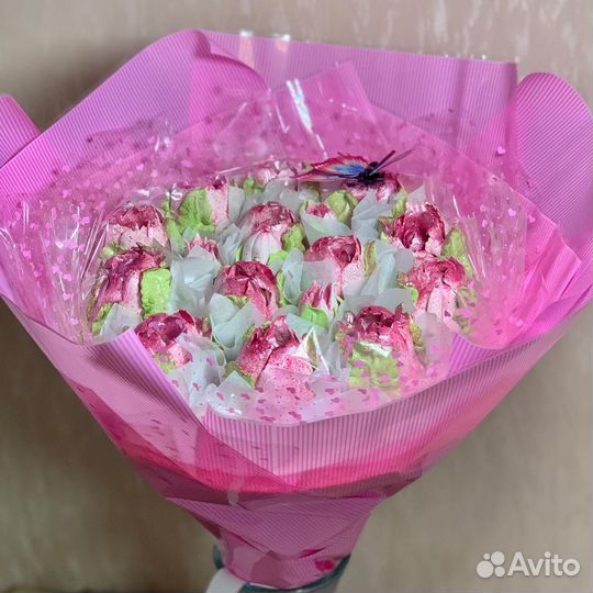 Букеты из зефира, шоколада, пряников