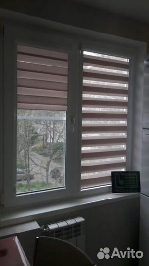 Рулонные шторы день ночь зебра X212/J898